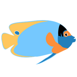 Blaugesicht-Kaiserfisch  Symbol