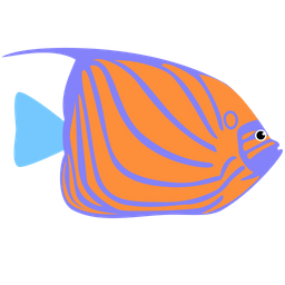 Blauring-Kaiserfisch  Symbol