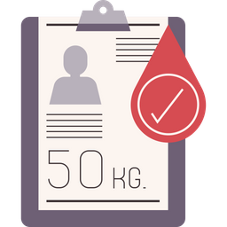 Body Weight For Blood Donation  Icon