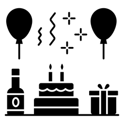 Geburtstagsfeier  Symbol