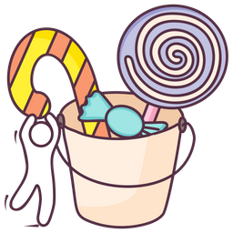 Candy Bucket  Icon