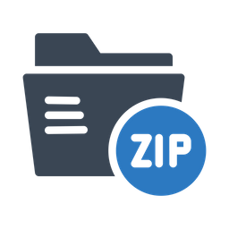 Zip Ordner Dokument Symbol