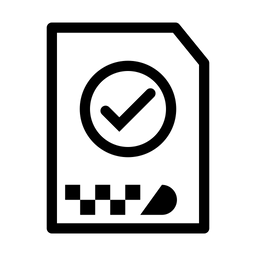 Archiv genehmigen  Symbol