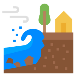 Coastal Erosion  Icon