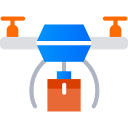Entrega de comida com drone  Ícone