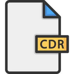 Cdrm Cdr Datei Cdr Dokument Symbol