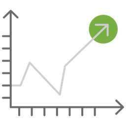 Incline Chart  Icon