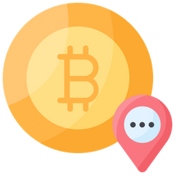 Localização do bitcoin  Ícone