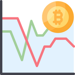 Gráfico bitcoin  Ícone