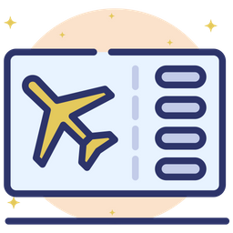 Flugticket  Symbol