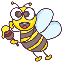 Excited Bee  Icon