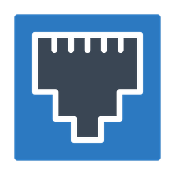 Ethernet Anschluss  Symbol