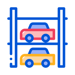 Estacionamiento de varias plantas  Icono