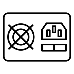 Computer-Netzteil  Symbol