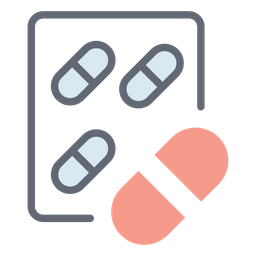 Pillen Streifen Kapseln Medikamente Symbol