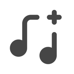 Musik hinzufügen  Symbol