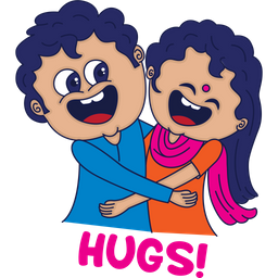 New year hugs  Icon