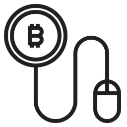 Bitcoin Click  Icon