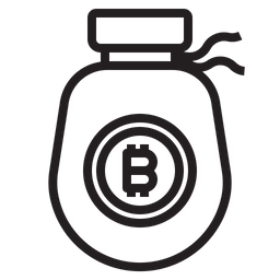 Bitcoin Money Bag  Icon