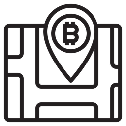 Bitcoin Location  Icon