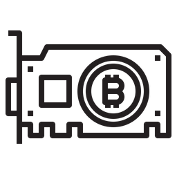 Bitcoin Graphic Card  Icon