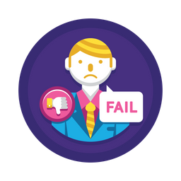 Business fail  Icon