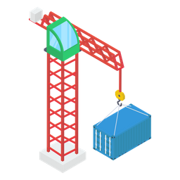 Levantamento de contêineres  Ícone