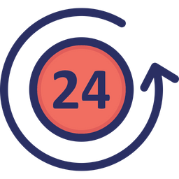 24 Hours Service  Icon