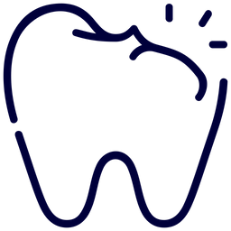 Broken tooth  Icon