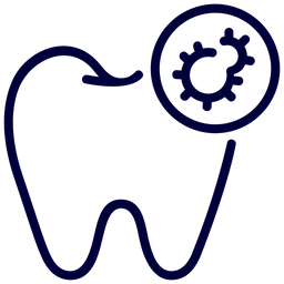 Bacterias dentales  Icono