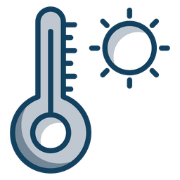 Medição de temperatura  Ícone