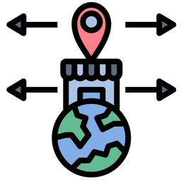 Global Shop Location  Icon