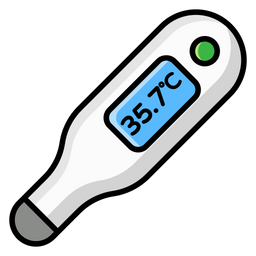 Digitales Thermometer  Symbol