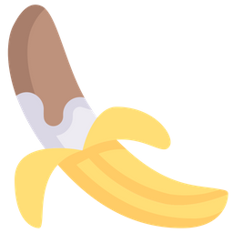 Banana no chocolate  Ícone