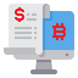 Bitcoin Statement  Icon