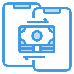 Transferência de moeda  Ícone