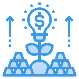 Crescimento da moeda  Ícone