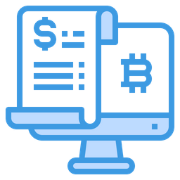 Bitcoin Statement  Icon