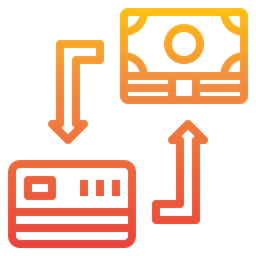 Digitaler Geldwechsel  Symbol