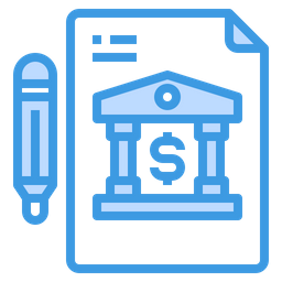 Bank Loan Document  Icon