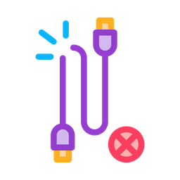 케이블 절단  아이콘