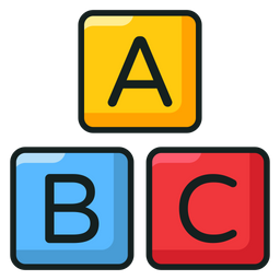 Alphabetic  Blocks  Icon