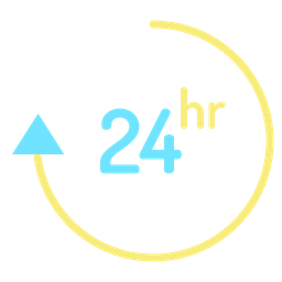 24 Hour Support  Icon