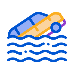 Car Sinking  Icon