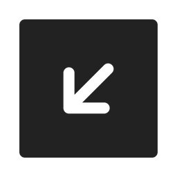 Down left arrow  Icon