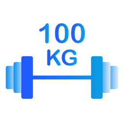 100kg 바벨  아이콘