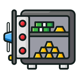 은행 금고  아이콘