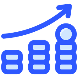 Geschäftsgewinndiagramm  Symbol