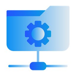 Folder Network Management  Icon