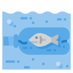 Fish Stuck In Bottle  Icon